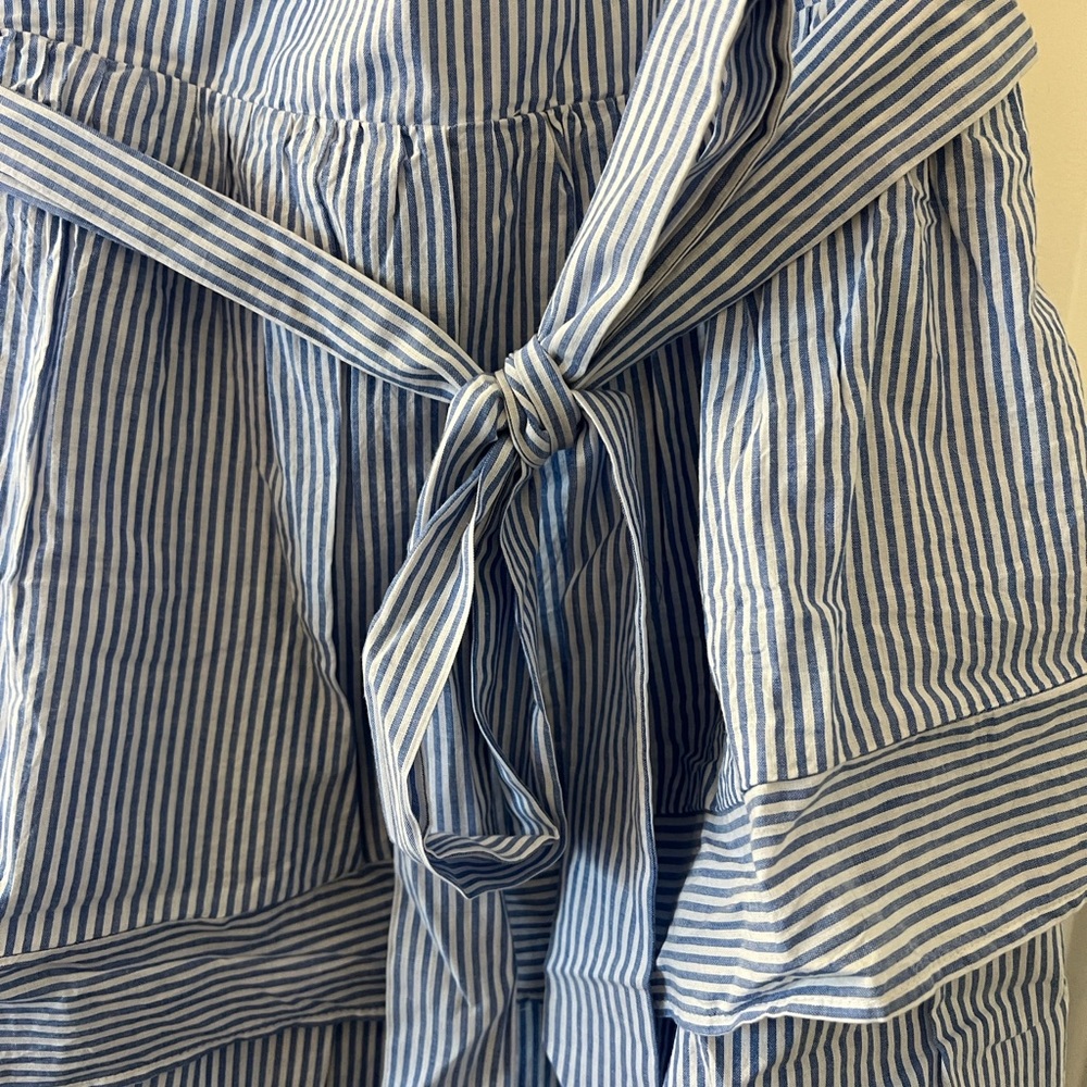 NWT J Crew Blue and White Striped Dress - Picture 8 of 13